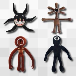 Doors Plush Set,6PC SPP Material Doors Short Plush Figure Jack